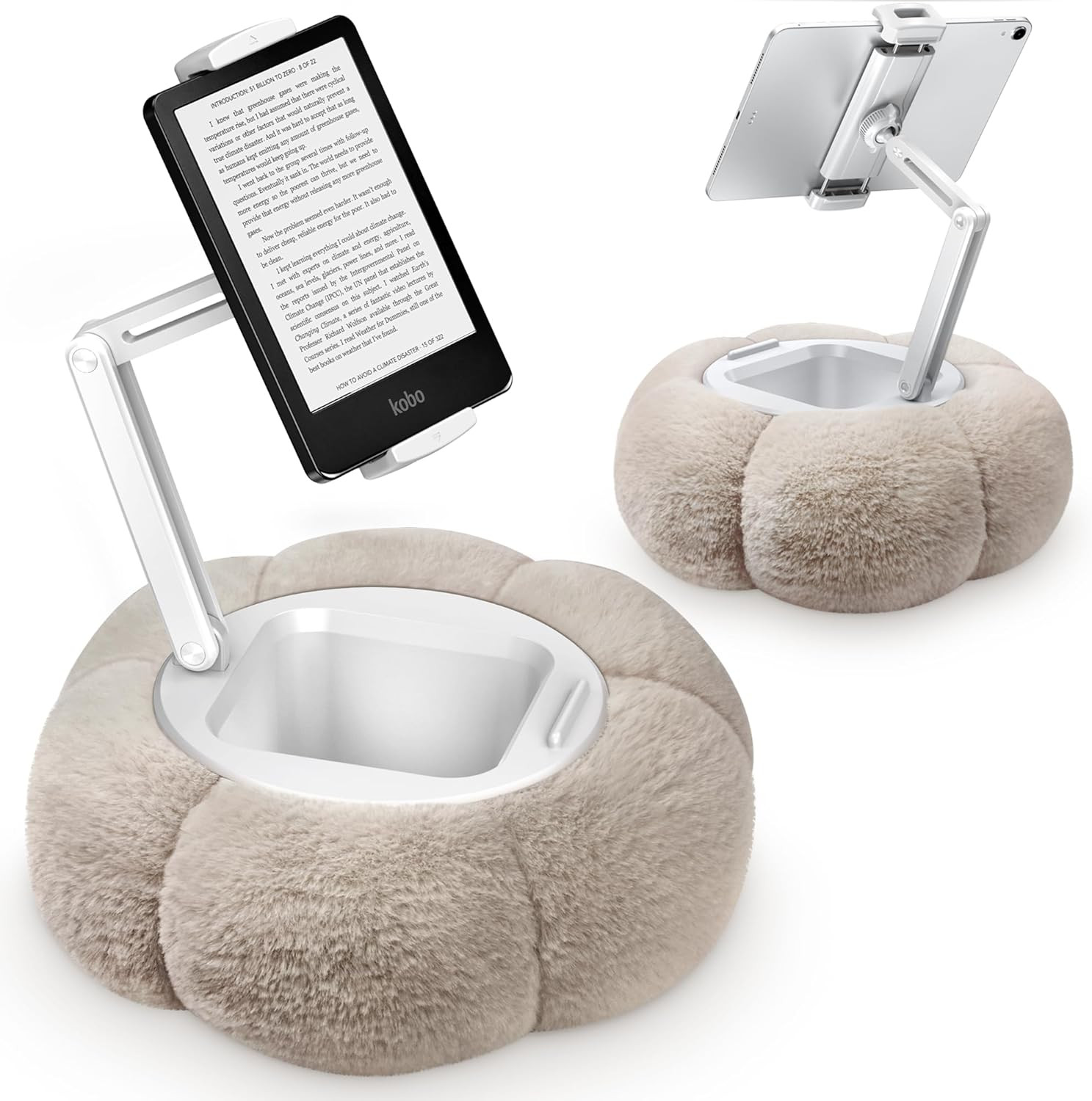 Pumpkin Tablet Pillow Stand Holder for Kindle iPad, Adjustable Phone Pillow Stand for Lap Bed wit... | Amazon (US)