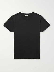 Saint Laurent - Slim-Fit Cotton-Jersey T-Shirt - Black | Mr Porter US