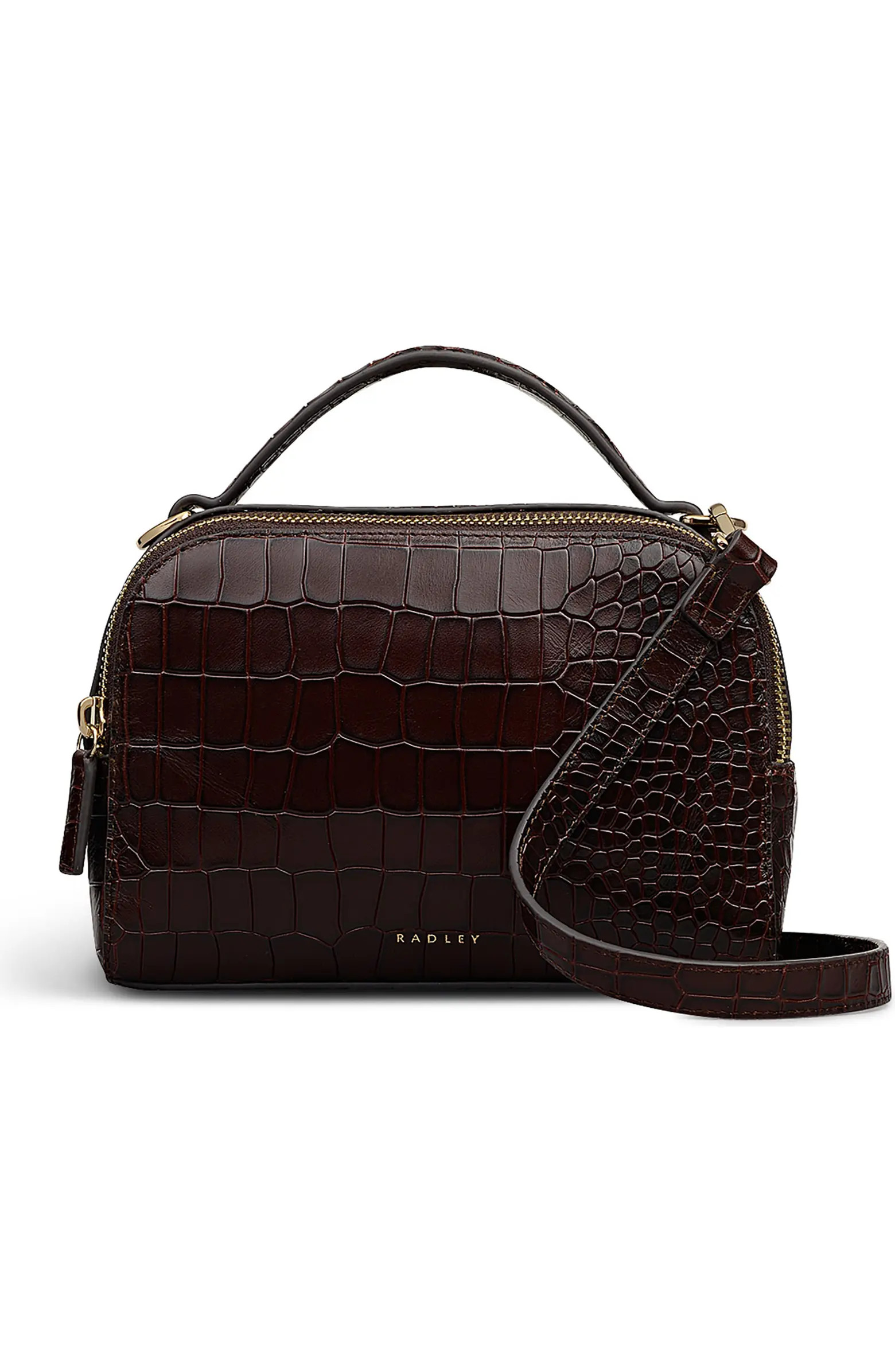 Elm Avenue Small Croco Embossed Crossbody Bag | Nordstrom Rack