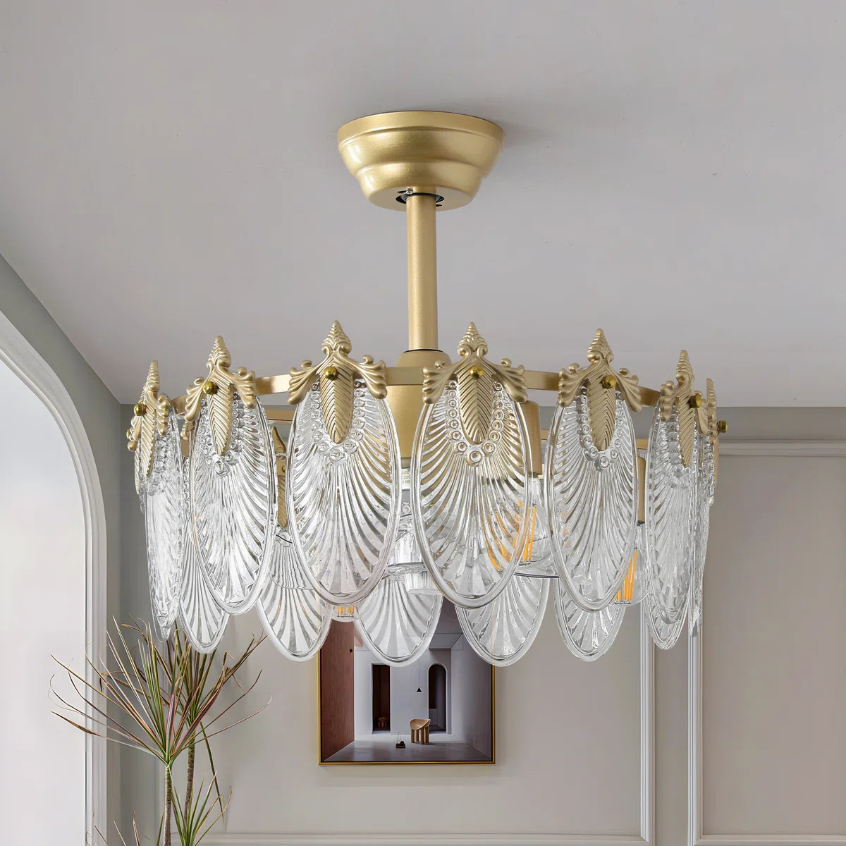 21'' Modern Ceiling Fan with Light | Wayfair North America