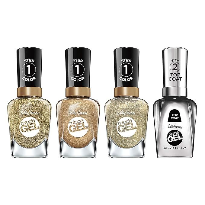 Sally Hansen Miracle Gel Nail Polish Holiday Bundle (Pack of 4) | Amazon (US)