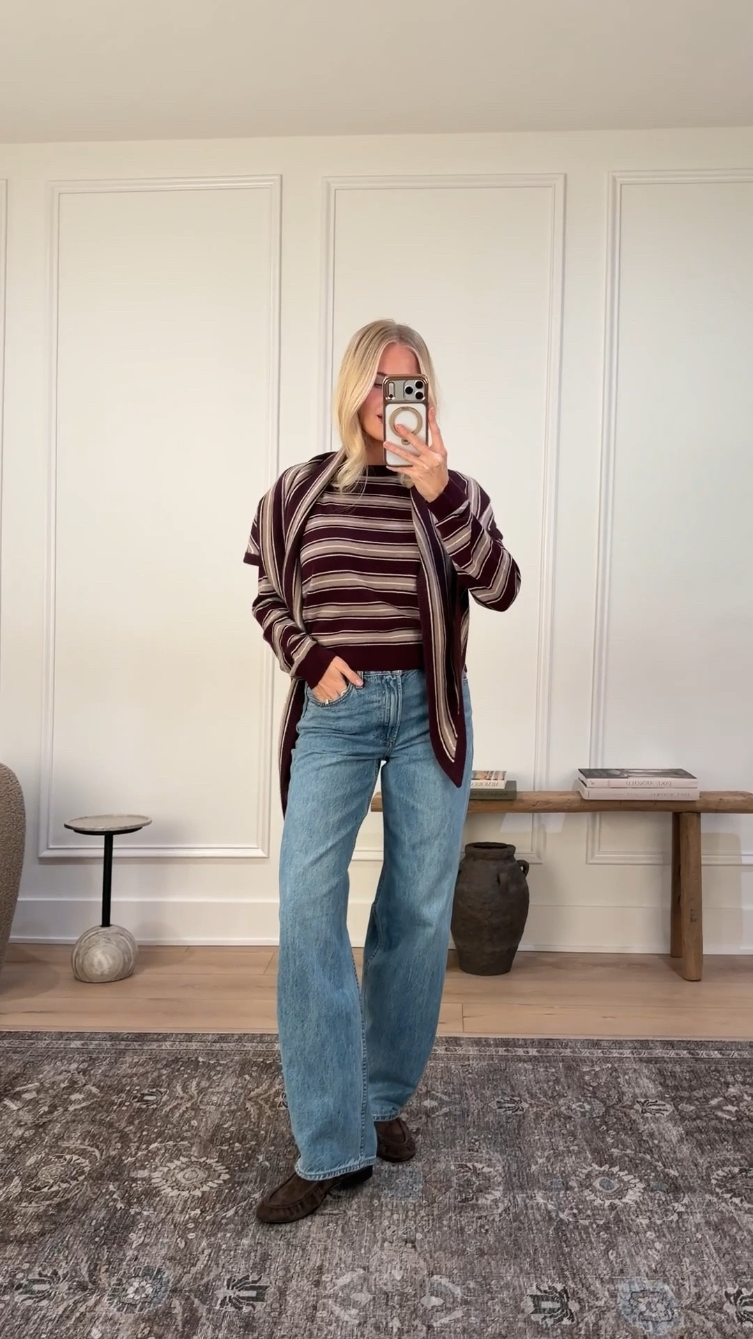 Wearing a medium in sweater (Med Cdn/Hther Nmd Tpe), 27 in jeans (blue Bellini please), shoes are tts! #kathleenpost

Casual winter outfit, errands outfit, school drop off, school pick up



#LTKSeasonal #LTKootd #LTKmorningroutine