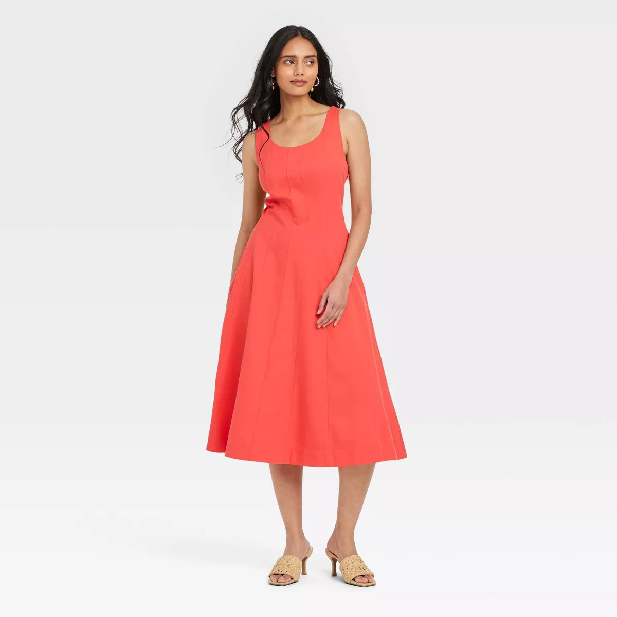 Women's Corset Midi A-Line Dress - A New Day™ | Target