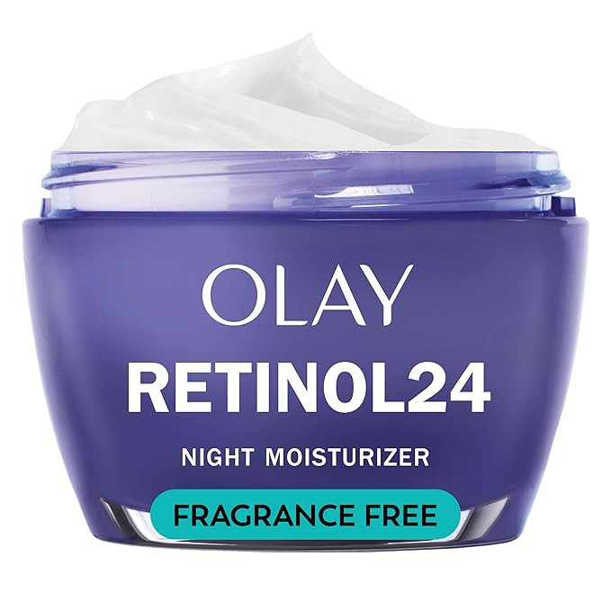 Olay Retinol 24 Face Moisturizer, Anti-Aging Night Cream for Women, Fragrance-Free, Non Greasy - ... | Amazon (US)