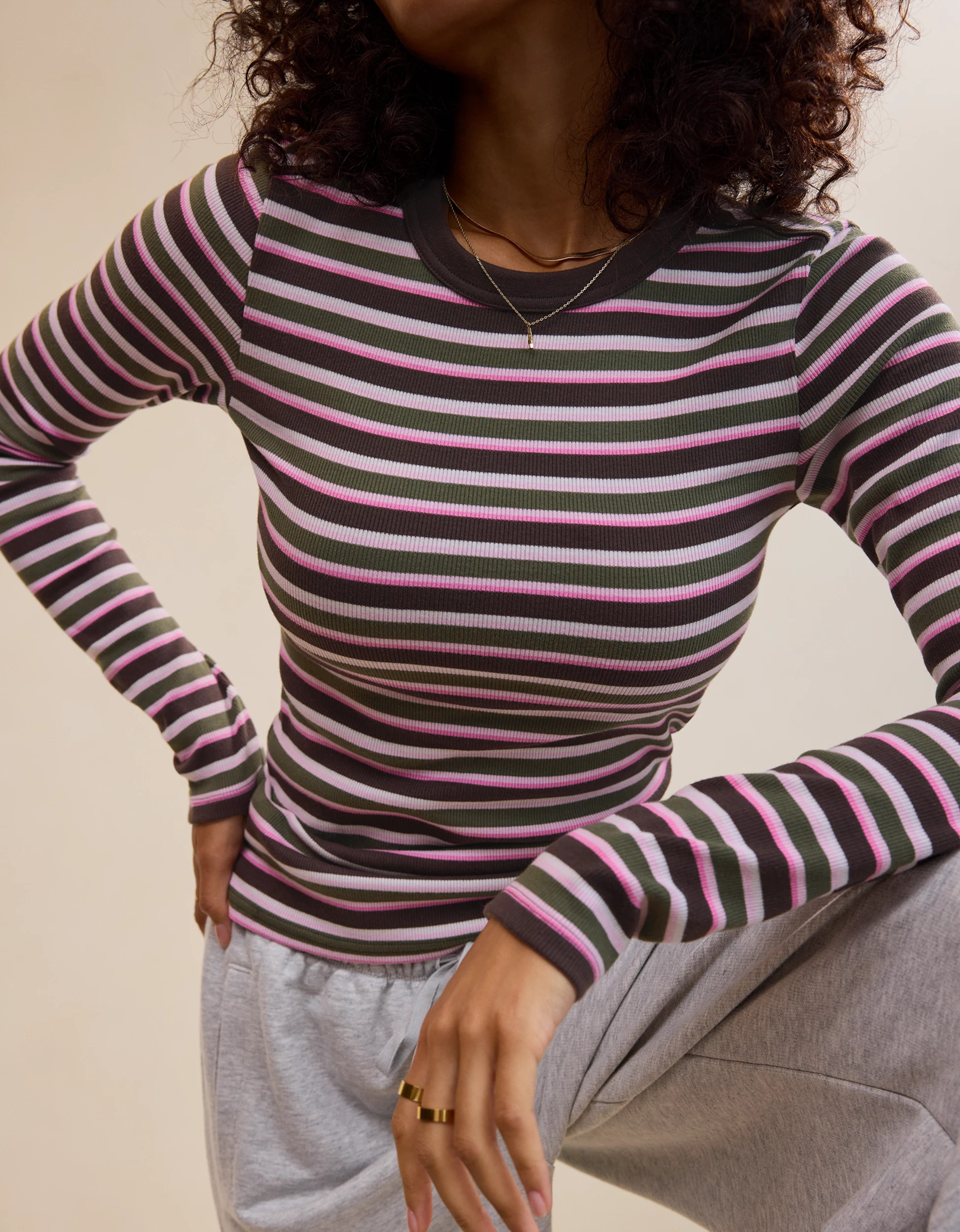Aerie Essential Crew Layering T-Shirt | Aerie