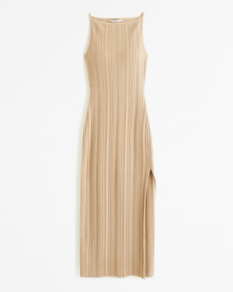 High-Neck Midi Sweater Dress | Abercrombie & Fitch (US)
