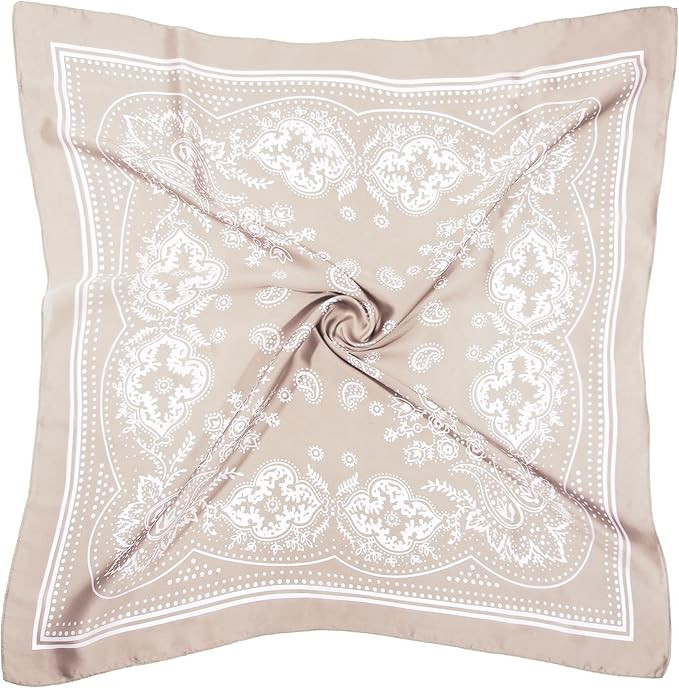 DOOBO 1 Pcs 27.5 Inches Satin Head Scarf Hair Scarf Silk Head Scarf Silk Bandana Silk Hair Wrap S... | Amazon (US)