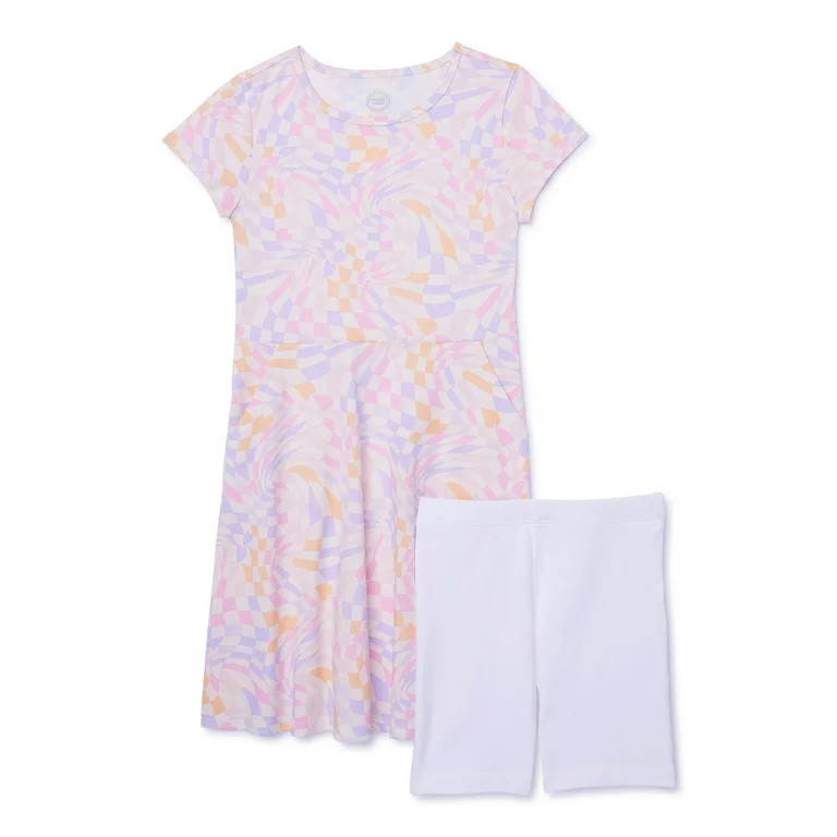 Wonder Nation Girls Play Dress and Shorts, Size 4-18 & Plus | Walmart (US)