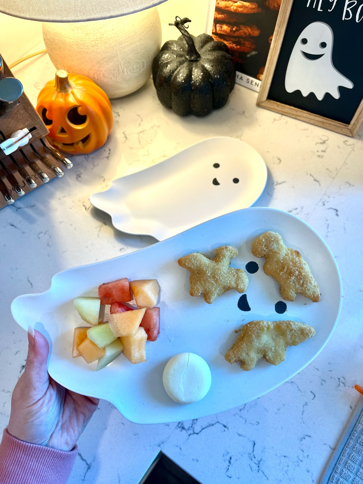 The cutest little Halloween plates! Melamine + bamboo, dishwasher safe. My kids are obsessed and make lunch time way more fun! 👻

#LTKHalloween #LTKHome #LTKKids