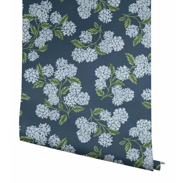 Hydrangea 27' x 27" Wallpaper Roll | Wayfair North America
