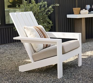 Malibu Metal Adirondack Lounge Chair Frame | Pottery Barn (US)