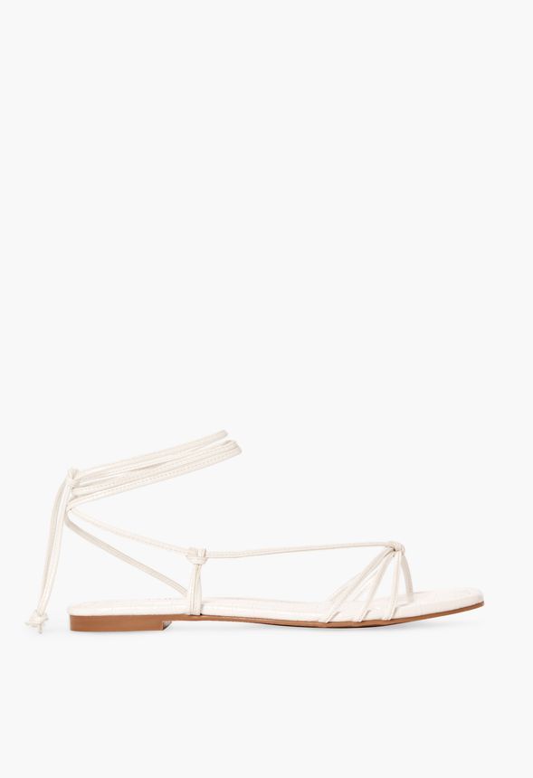 Aliz Lace-up Flat Sandal | JustFab