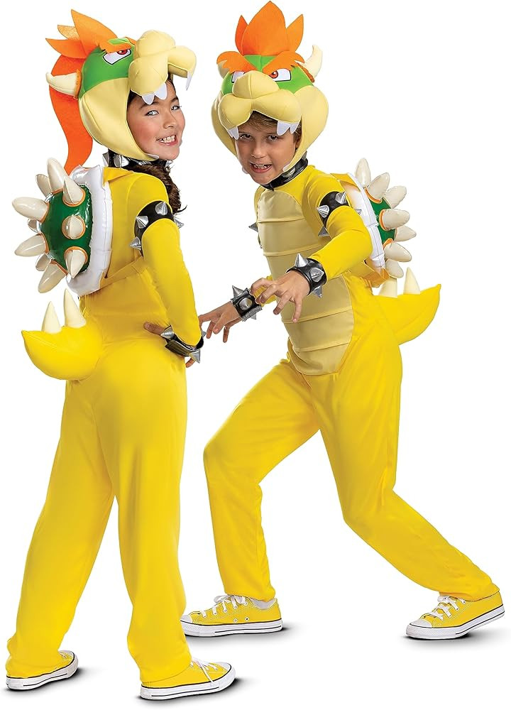Super Mario Brothers Bowser Deluxe Costume for Kids | Video Game Costumes | Amazon (US)