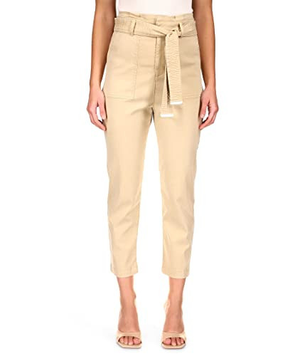 Sanctuary Modern Paper Bag Pants in Stretch Twill Sand Stone 30 | Amazon (US)