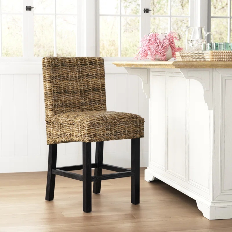Felipe Counter Stool with Solid Wood Frame | Wayfair North America