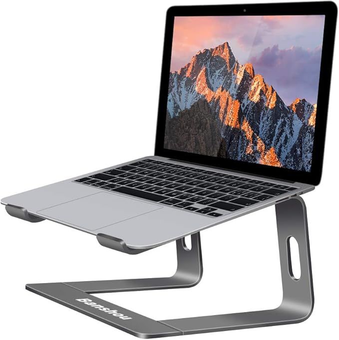 Banshou Aluminum Laptop Stand for Desk Compatible with Mac MacBook Pro Air Apple Notebook, Detach... | Amazon (US)