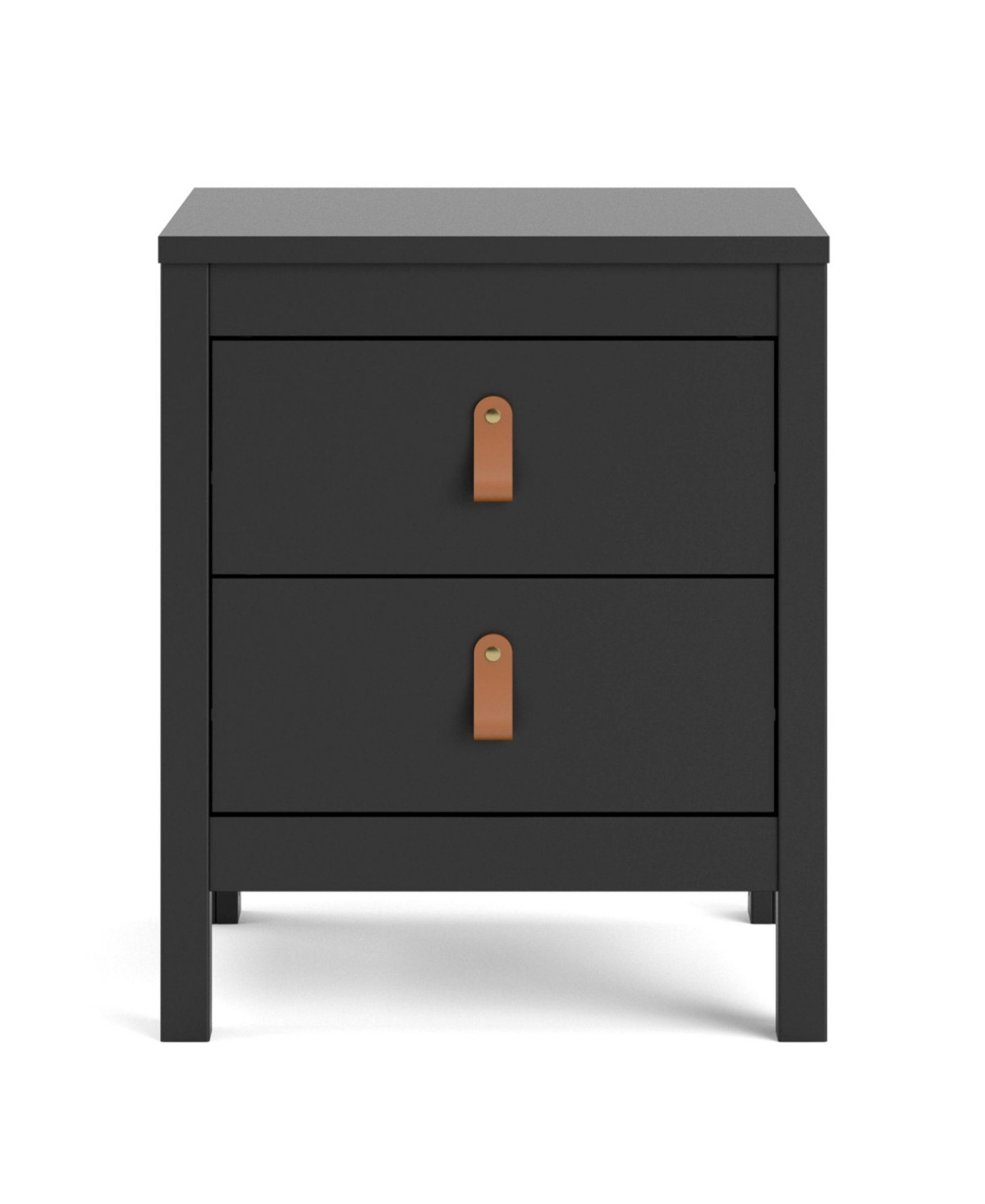 Tvilum Madrid 2-Drawer Nightstand - Black Matte | Macy's
