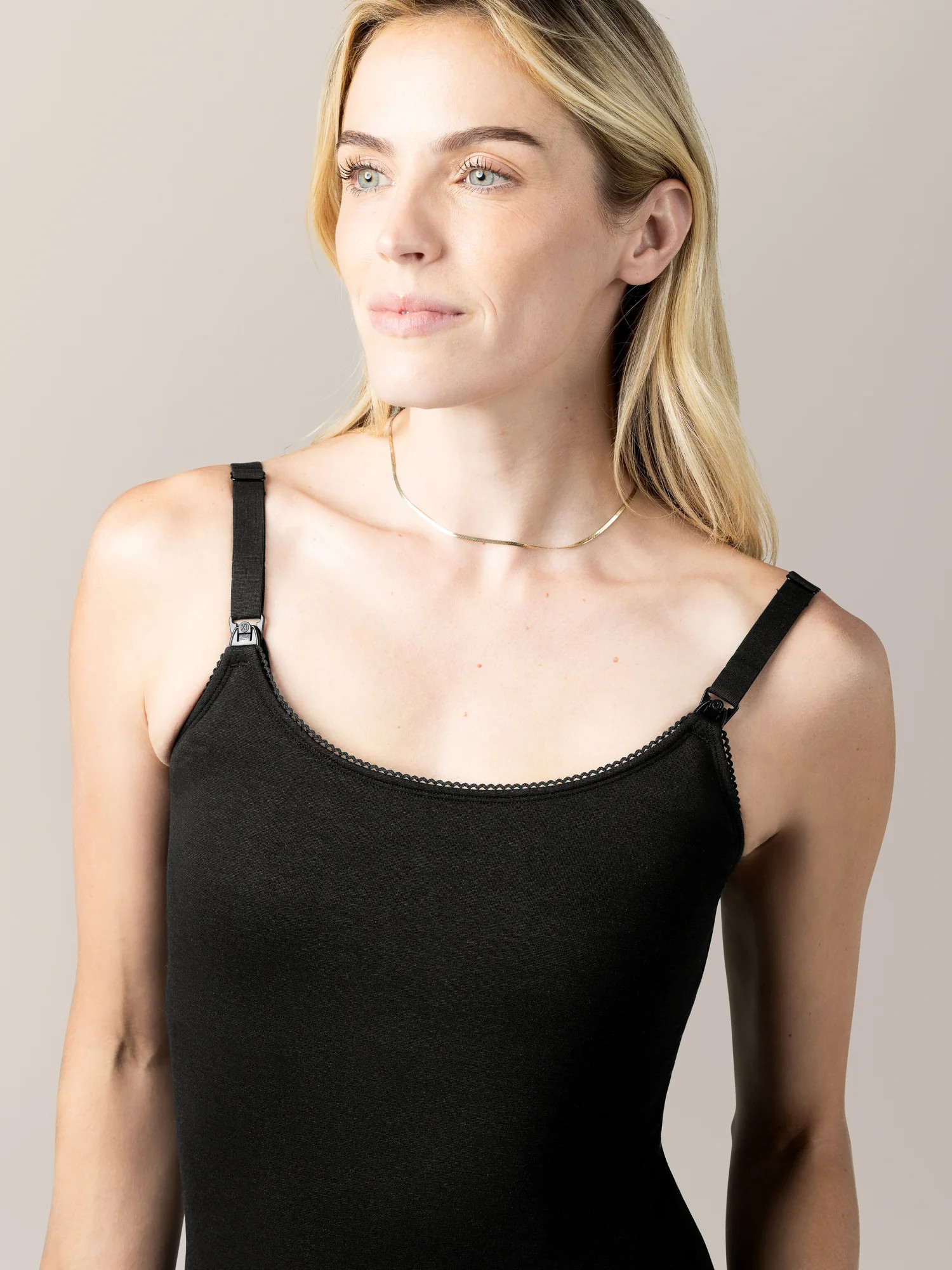 Picot Trim Nursing Camisole | Black - Kindred Bravely | Kindred Bravely