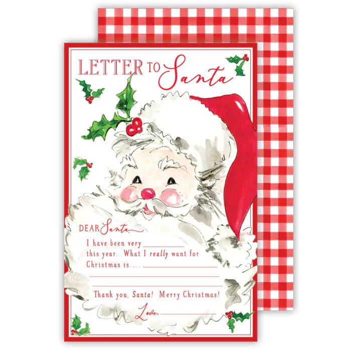 Red Santa Letter to Santa | Rosanne Beck Collections
