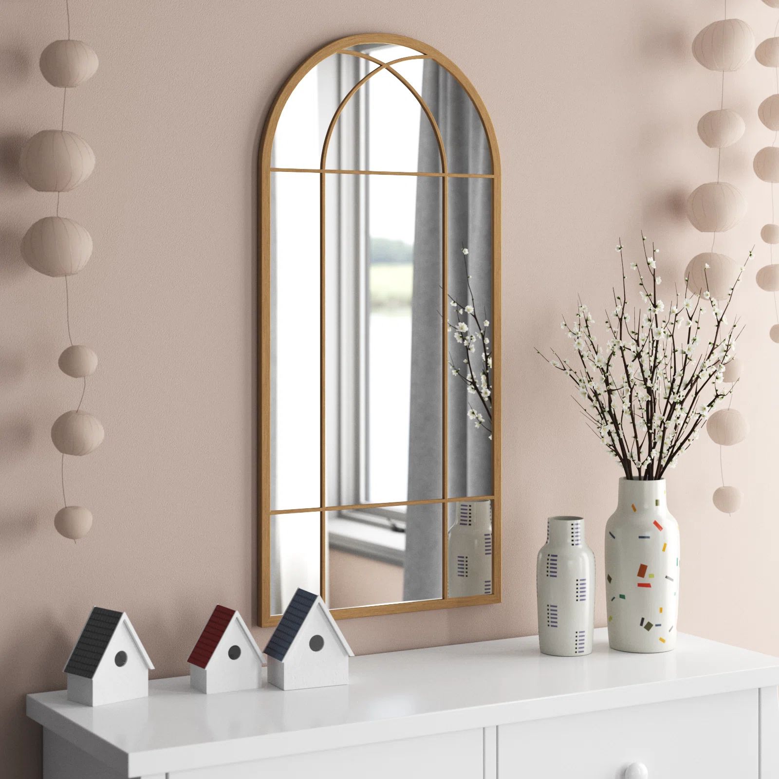 Willa Arlo Interiors Roseberry Framed Arch Mirror 19x40 | Wayfair | Wayfair North America