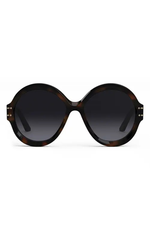 'DiorSignature R1U 57mm Sunglasses in Blonde Havana /Gradient Smoke at Nordstrom | Nordstrom