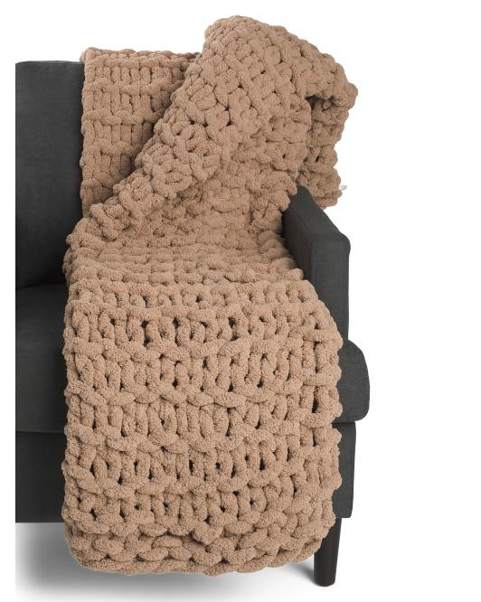 Super Chunky Knit Cozy Throw | TJ Maxx