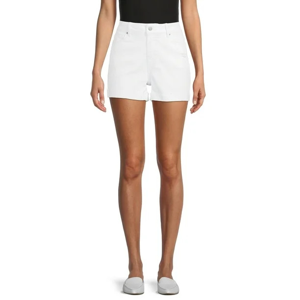 Time and Tru Women's Mid Rise Denim Short | Walmart (US)