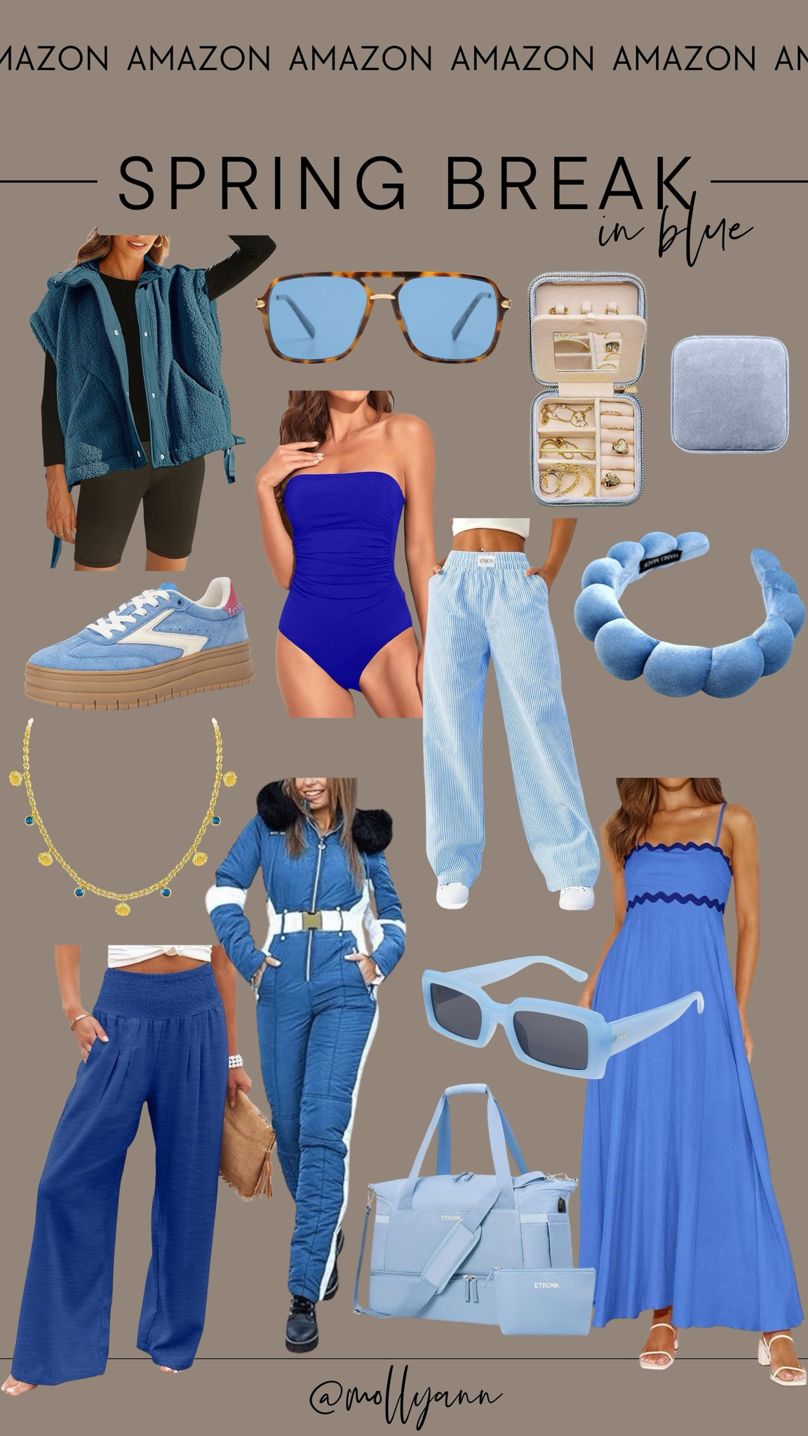 Spring Break In Blue 💙 💙
From Amazon!! 

#LTKStyleTip #LTKFindsUnder50 #LTKTravel