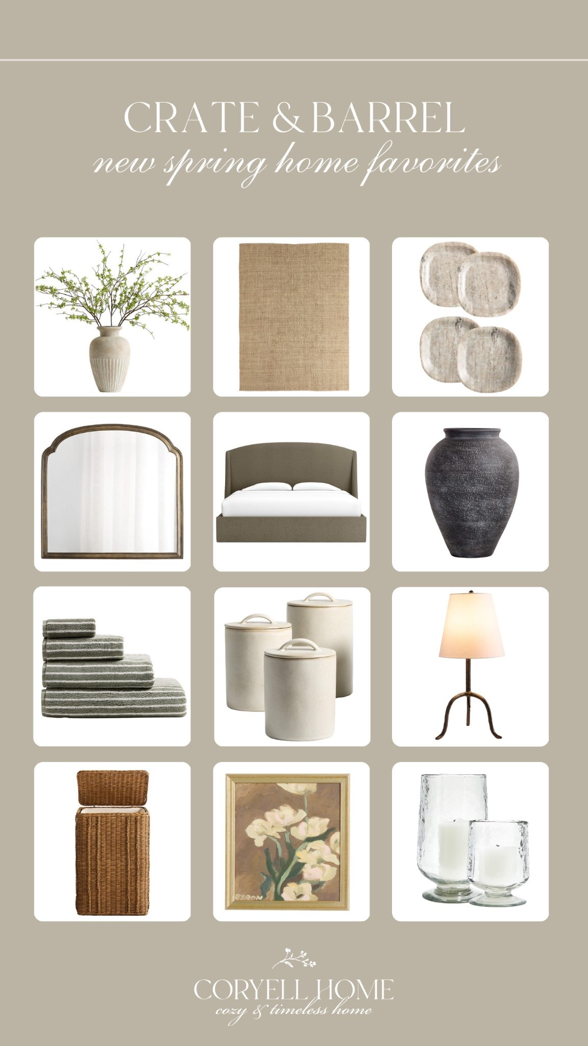 Crate & Barrel new spring home favorites 🤍 Loving these neutral yet bright and airy spring home finds for a pretty refresh 😍

#LTKHome #LTKSeasonal