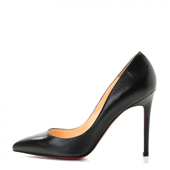 CHRISTIAN LOUBOUTIN Shiny Nappa Pigalle 100 Pumps 37 Black | Fashionphile