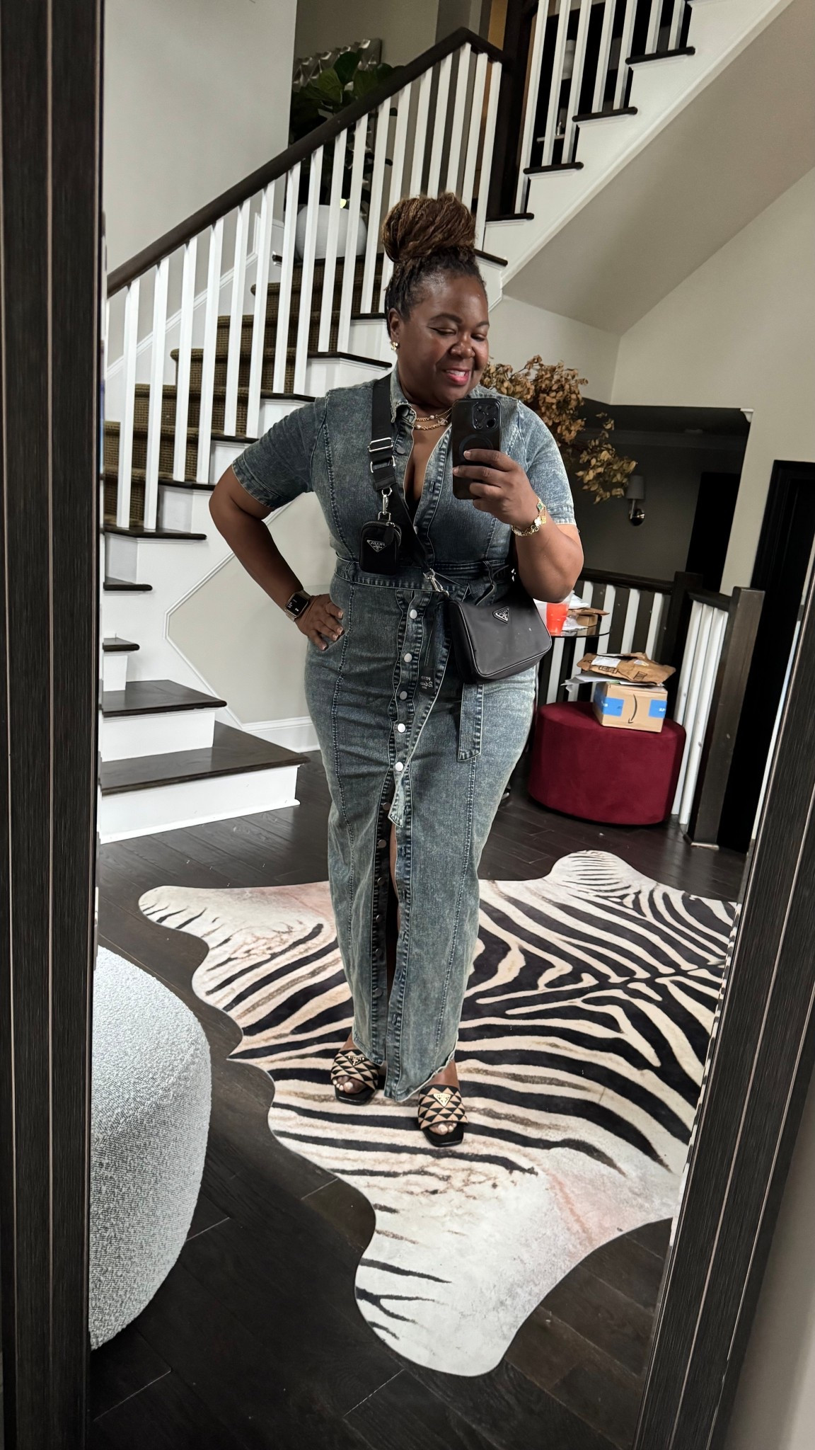 Yesterday. 😊 
Dress: FashionNova Kara Maxi Dress
Purse: Prada Re-Edition 2005 Nylon Cross Body
Shoes: Prada Embroidered Fabric Slides


#LTKSummerEdit #LTKStyleTip #LTKPlusSize
