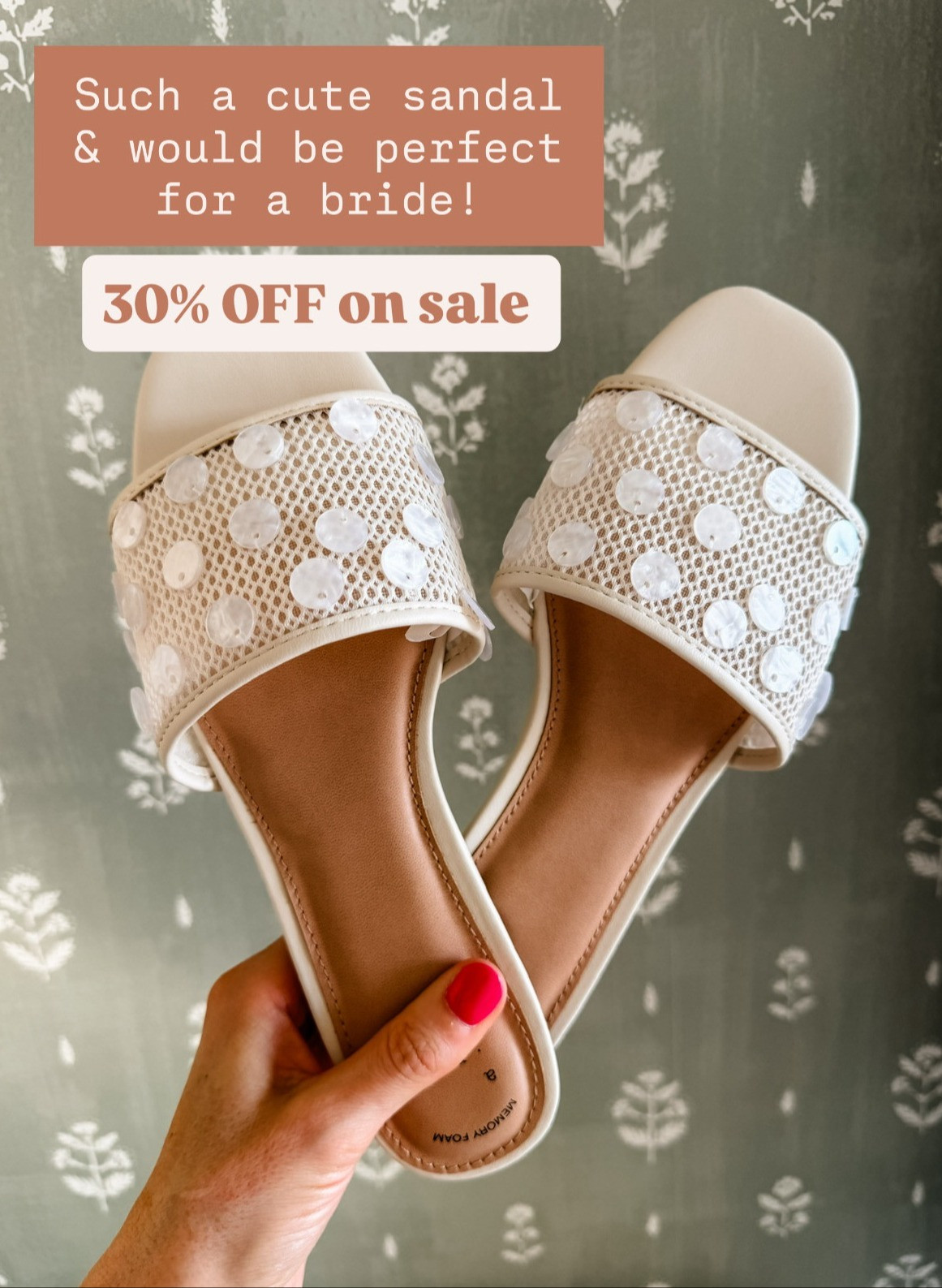 How cute are these sandals?! These would be perfect for a bride on her bachelorette! Currently 30% off!

Loverly Grey, Target, sandals, bride 

 #LTKSeasonal #LTKSaleAlert