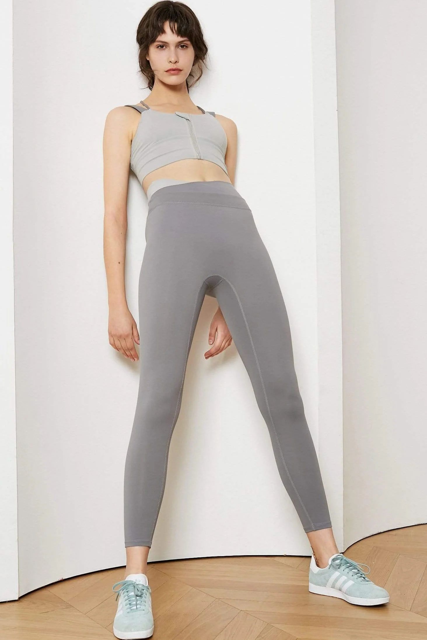 Jenny Grey Workout Leggings | J.ING