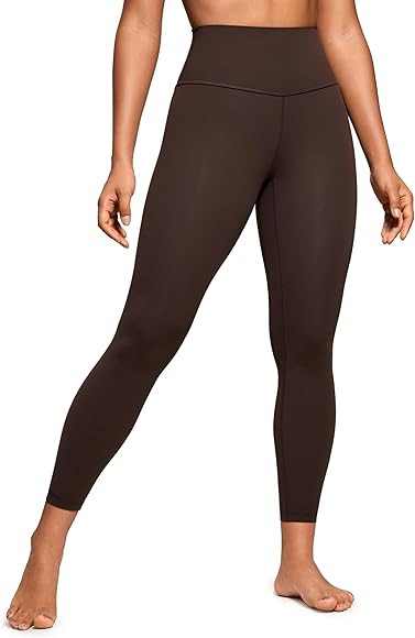 CRZ YOGA Women's Brushed Naked Feeling 25'' Gym Leggings - High Waisted Tummy Control Workout Run... | Amazon (UK)