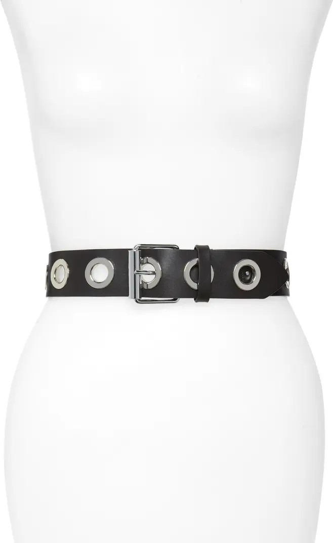 Large Grommet Leather Belt | Nordstrom