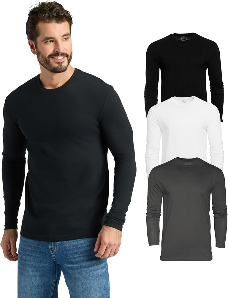 True Classic Long Sleeve Shirts for Men - Mens Long Sleeve Tee-Shirts, Henley Shirts for Men and ... | Amazon (US)