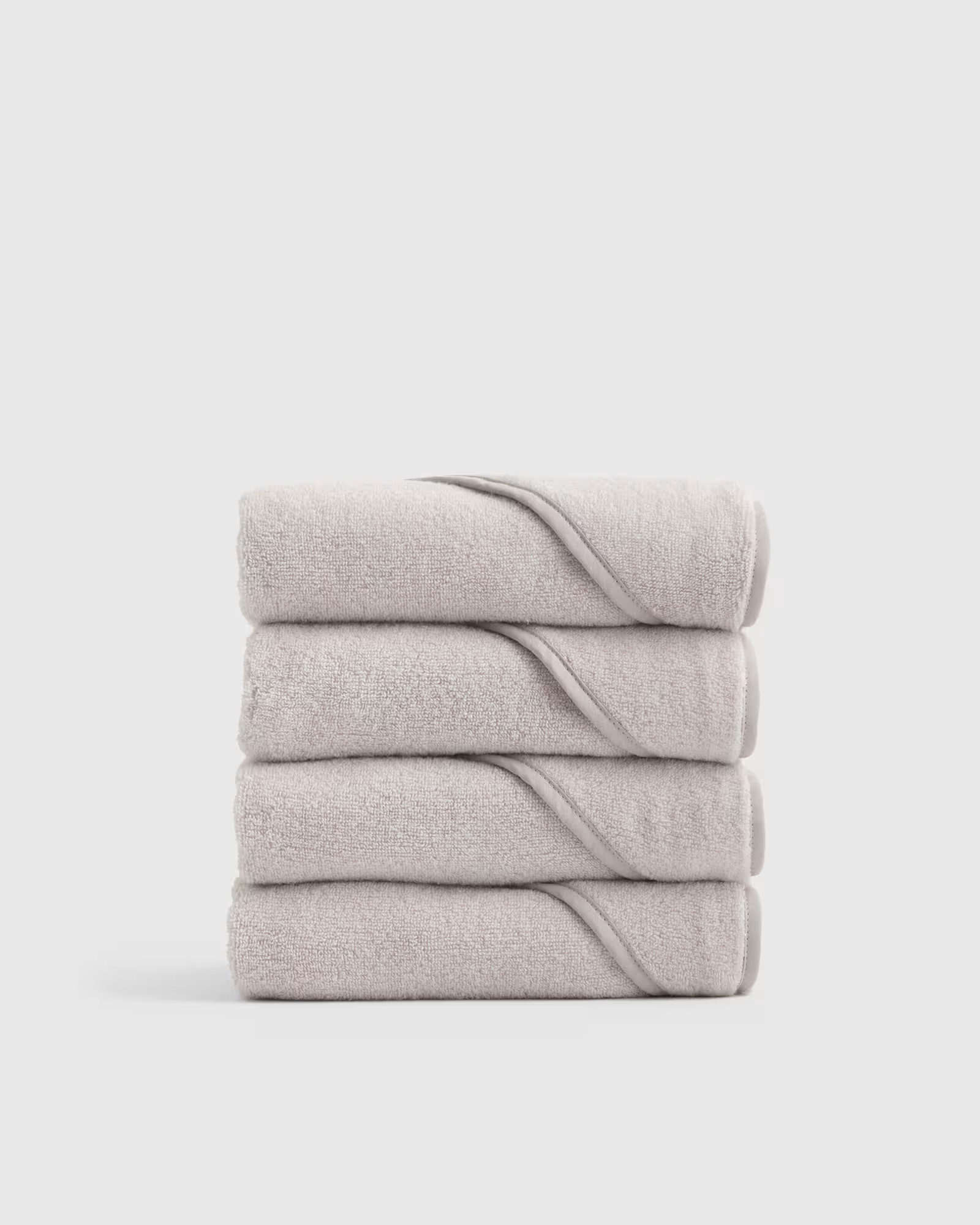 Light Grey Organic Turkish Cotton Baby Hooded Towel Set 4-Pack | Quince