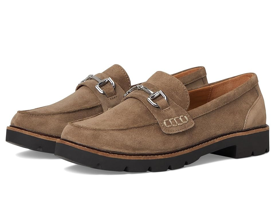 Aetrex Collette Women's Flat Shoes Taupe Suede : EU 41 (US Women's 10) M (B), Leather | Zappos