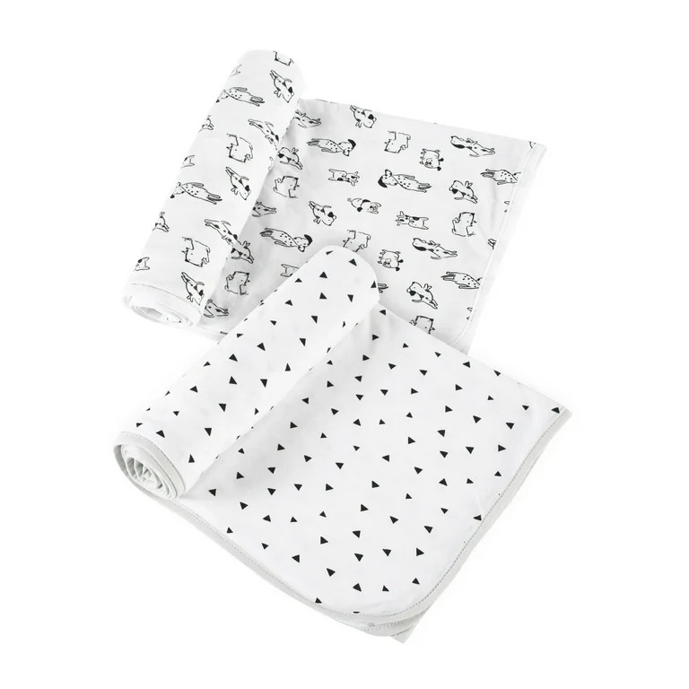Modern Moments by Gerber Baby & Toddler Boys XL Ultra Soft Swaddle Blankets, 2-Pack - Walmart.com | Walmart (US)