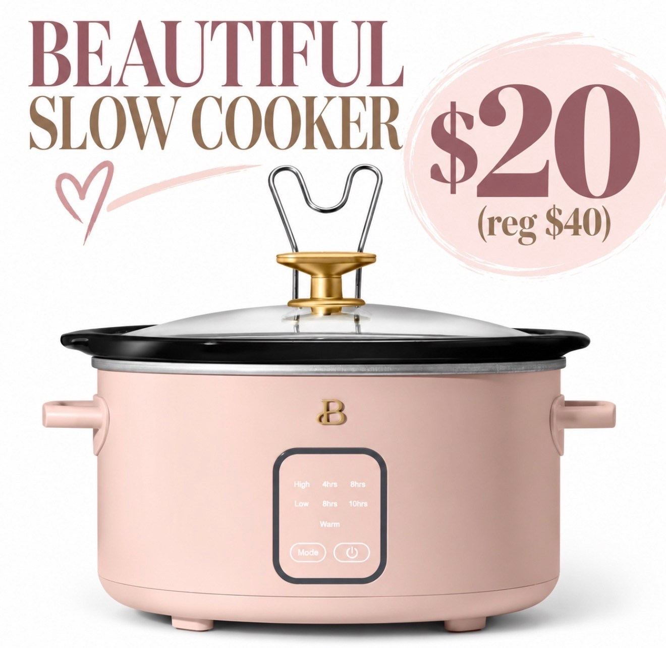 💥 No clue how long this will stay in stock, so grab it quick. 4ct Beautiful by Drew slow cooker 🙌 I have this brand & love it. ⤵️

#LTKSaleAlert #LTKHome