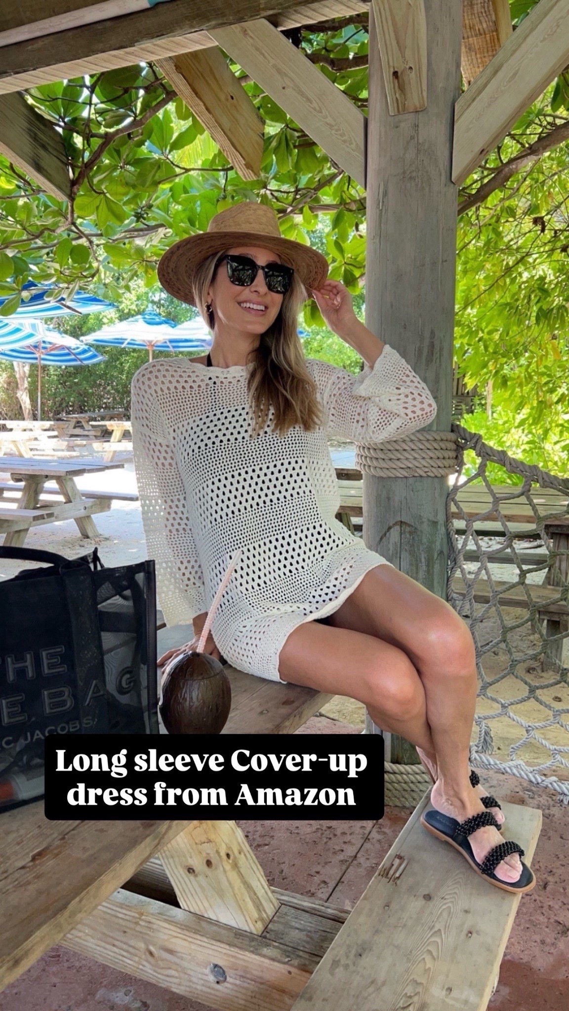 Long sleeve cover up dress from Amazon. Fits true to size and I’m wearing size small 
Vacation outfits 
Spring outfits 
Resort wear 




#LTKSeasonal #LTKU #LTKootd