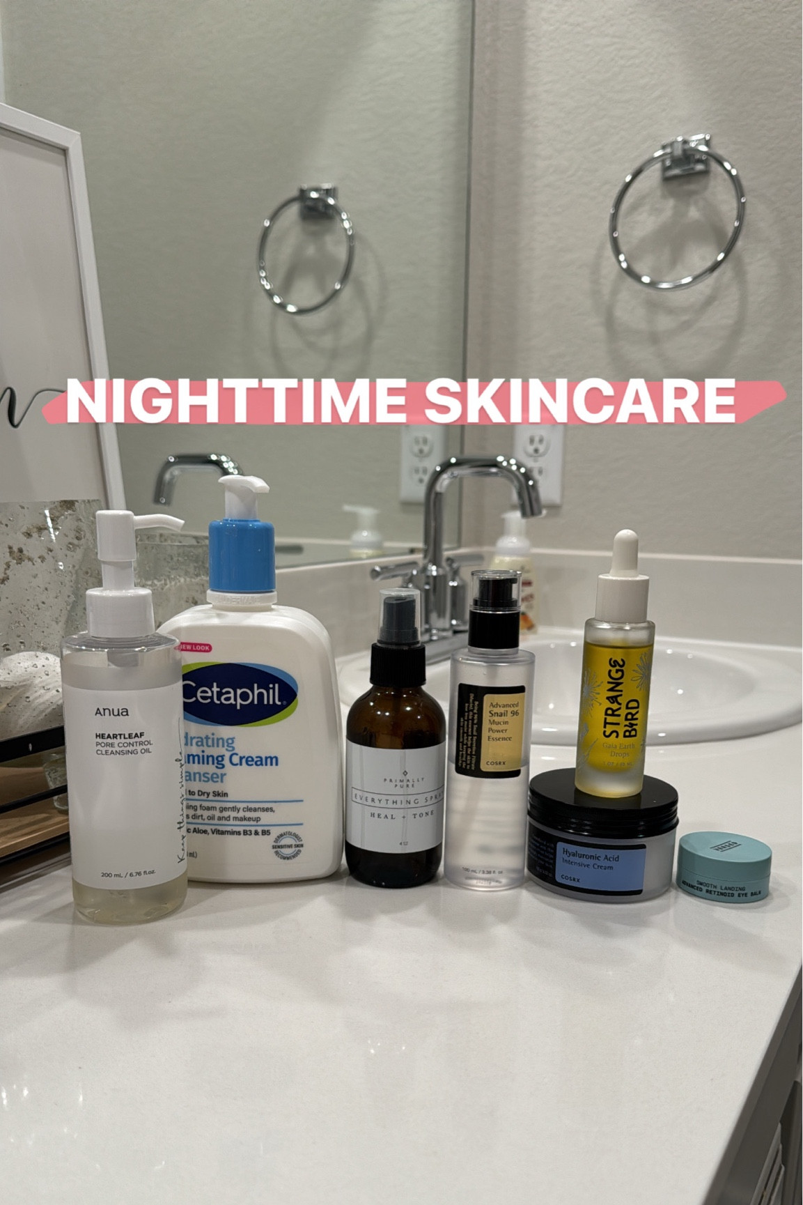 My nighttime skincare routine! The only thing I can’t link is the Strange Bird oil (it’s not available anymore)

#LTKBeauty