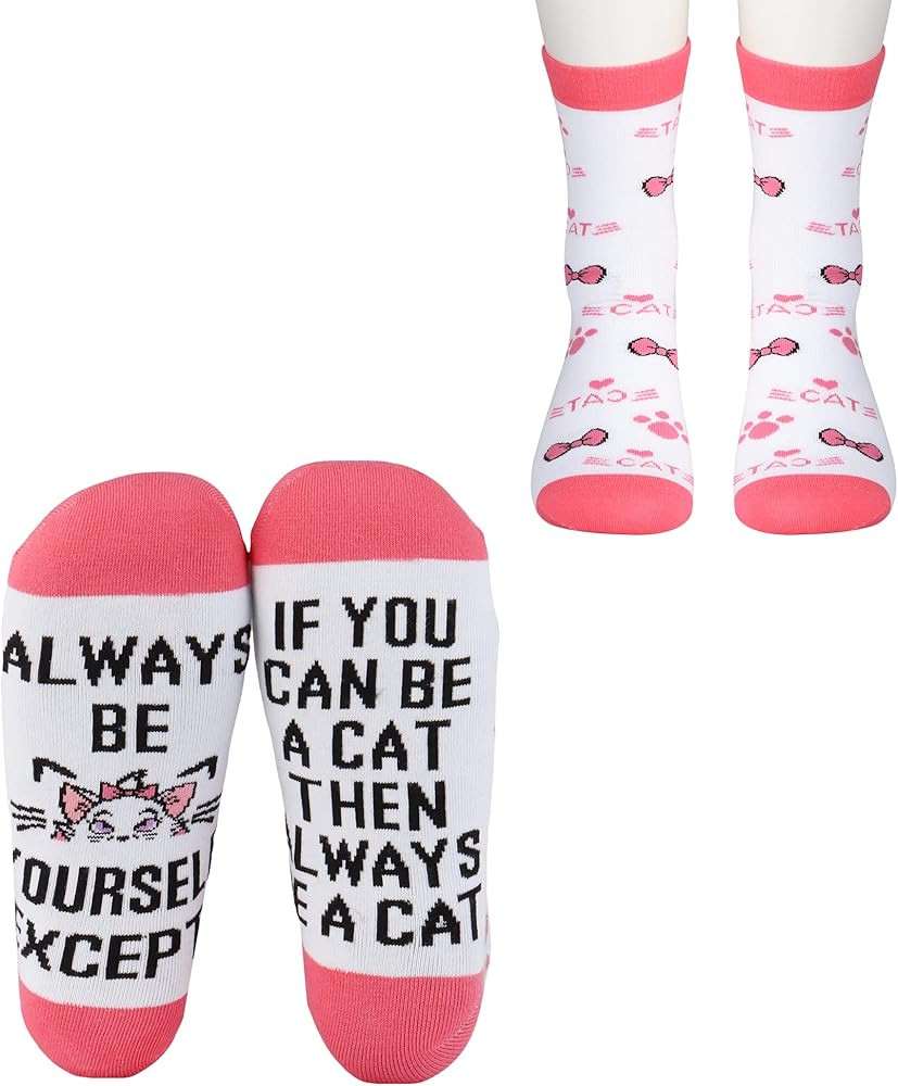 CMNIM 2 Pairs The Aristocats Socks Cat Marie Inspired Gift Always Be A Cat Marie The Aristocats M... | Amazon (US)