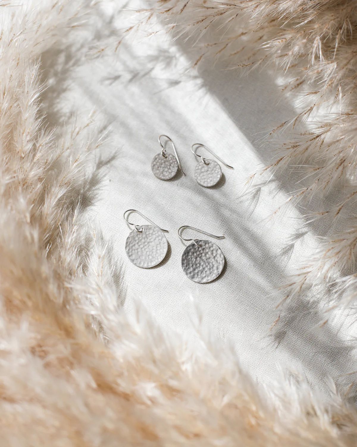 THE HAMMERED COIN EARRINGS - SILVER | Stylin by Aylin