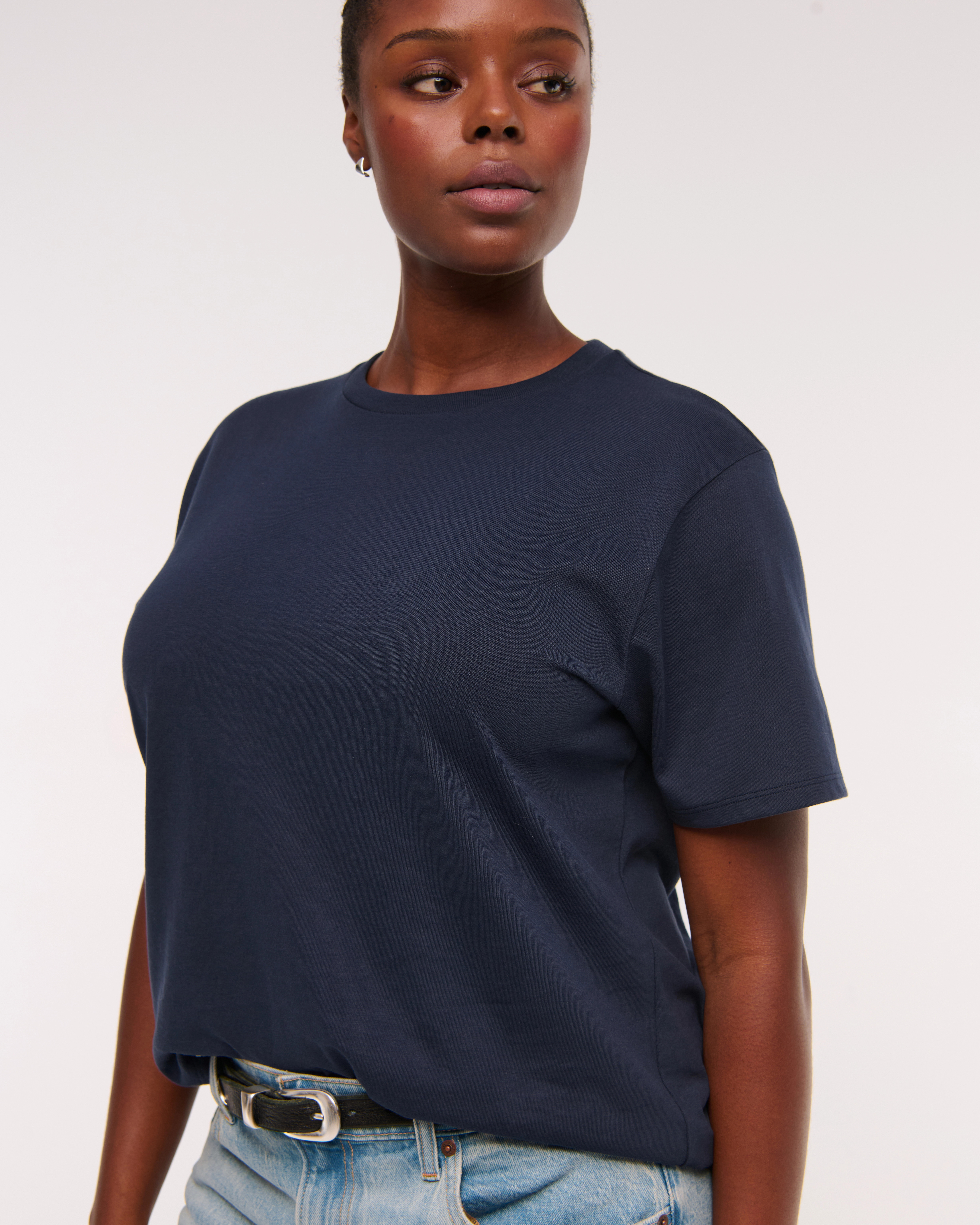 Essential Premium Polished Relaxed Tee | Abercrombie & Fitch (US)