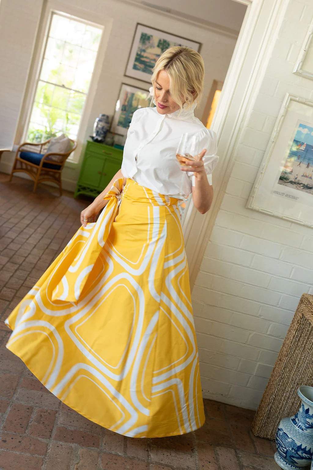 Cosmo Gold Wrap Skirt | House Of MBR