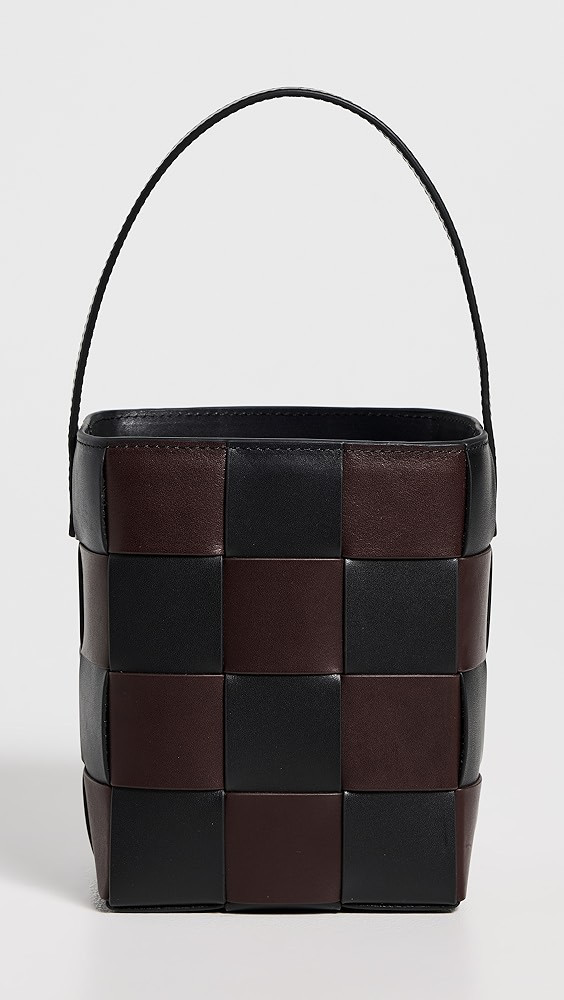 Laith Wide Woven Top Handle Bucket Bag | Shopbop