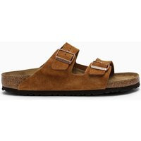 Birkenstock Mink Super Birki Slippers In Suede | Balardi (US & Canada)