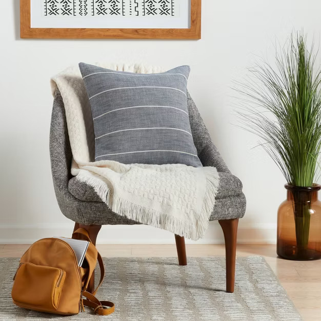 Cotton Striped Square Throw Pillow - Threshold™ | Target