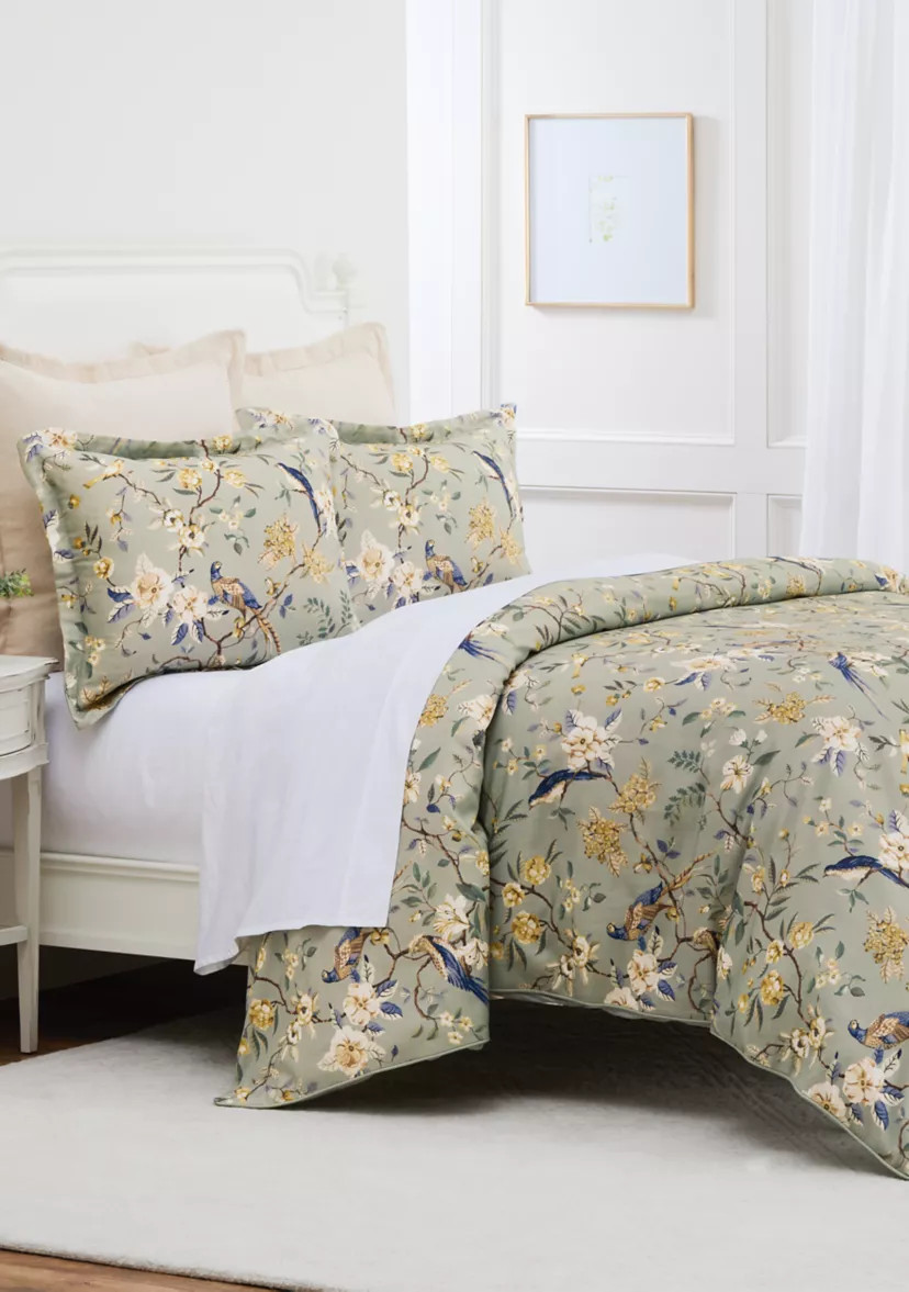 Sage Pheasant Duvet Set | Belk